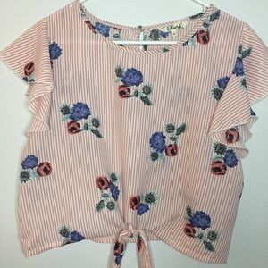 Floral Accent Top